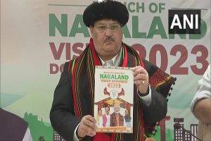 JP Nadda releases manifesto for Nagaland elections